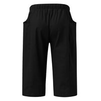 Advoicd muške kratke hlače Muški klasični fit ravni prednji ravni niz čvrsti Chino Deck Short muški