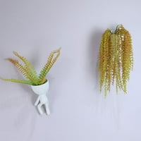 Hesoicy Set Viseći lonac sa cvijećem Jedinstveni oblik Eko-prijateljski keramički crtani lonac za ljudsko