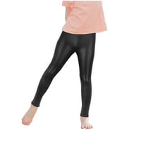 Dječje djevojke fitness plesne hlače bombona boja yoga gamaše rastezanje sportske duge hlače dišne ​​odjeće