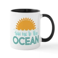 Cafepress - Vodite me u okeansku boju - OZ keramičku šolju - Novelty caffe cup čaj