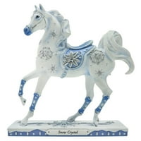 Staza obojene ponije snijeg kristalno konja figurica 6009481