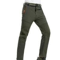 Muške hlače SHPWFBE Čvrsta planinarska pantalona Vjetrootporna pantalone toplo obložene trekking pantalone