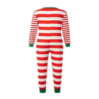 Božićna porodica koja odgovara pidžami prugastih joper onejes patentni kombinezon Xmas Holiday Sleepwear
