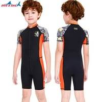 Jedri Dječji kupaći kostimi Shorty Prednji patent zatvarač Dječji kupaći kostimi UV zaštita Vodena sportova