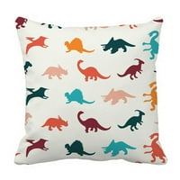 Crtani šareni različiti dinosaur silueta jastuk jastuk jastuk jastuk za zaštitu dve strane za krevet