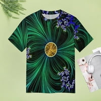 Psihodelic i trippy pozadine Ženski ljetni vrhovi Casual kratkih rukava smiješna tiskana grafička majica