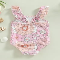 Coduop Baby Girl One kupaći kostimi TODDLER Kid Cvjetni bikini kupaći odjeći Sunsuit