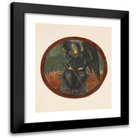 Sir Edward Coley Burne-Jones Crni moderni uokvireni muzej Art Print Naslijed - Crni Arhanđela