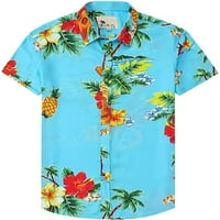 Muška havajska majica Casual Stretch Beach Print Tropical Aloha majice