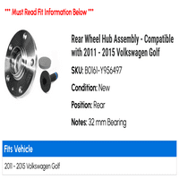 Montaža čvora za stražnju točkove - kompatibilna sa - Volkswagen Golf 2014