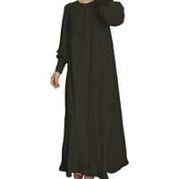 Žene Ljetna haljina Ležerne prilike sa punim haljinama Laterterna rukava Abaya IC arapska kaftna haljina