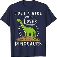 Samo djevojka koja voli dinosaursku majicu Brachiosaurus paleontolog