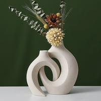 Europska stil keramička vaza postavljena kreativna bijela ukrasna vaza za život i proučavanje soba