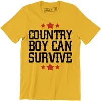 Country Boy može preživjeti muzički band album festival vintage majica