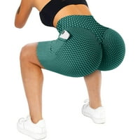 Huaai Womens Stretch Yoga Tajice Fitness Trčanje Teretana Sportske aktivne kratke hlače Ležerne hlače