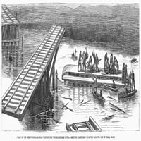 Željeznička nesreća, 1879. Neuvjeri preživjeli iz vlaka na putu Greenwood Lake Road koji je urdio u