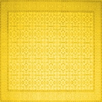 Ahgly Company Machine Persible Centrable Trg Sažetak žuti prostirke savremene površine, 7 'Trg