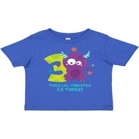 Inktastično čudovište 3. rođendanski poklon mališani majica ili majica za djecu Toddler
