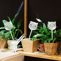 Sijalice za samo zalijevanje u obliku mačaka čistog staklenog biljnog biljnog biljke za samopraveno