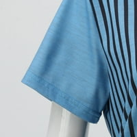 B91XZ Springs košulje za žene Trendi ženske dnevne vodene boje i luk Print O vrat Torbi za vezanje kratkih