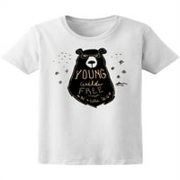 Hladna mlada i besplatna majica medvjeda Žene -Image by shutterstock, ženska XX-velika