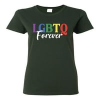 Zauvijek LGBT ponos ženska grafička majica, šumska zelena, xx-velika