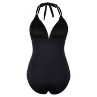 Yinguo Womens Bikini kupaći kostim pune boje Backlex modni kupaći kostim m