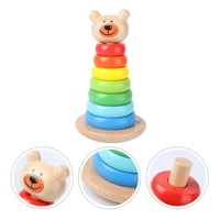 Set Drvena edukativna reprodukcija Tumbler blokovi igračke za djecu