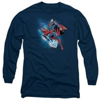 Superman DC stripovi kristaliziraju majicu dugih rukava dugih rukava Tee