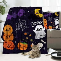 Halloween pokrivač s jastukom, pokrivač za Noć vještica za spavaću sobu dnevni boravak Dorm Dorm Decor,