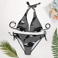 Zvjezdani ubojica kitova Halter String Triangle Bikini setovi dva seksi kupaći kostimi