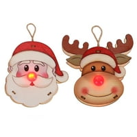 Božićni privjesak Light Santa Claus Elk Snowman Svjetlosni ukras