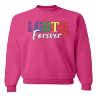 Forever LGBT ponos unise grafički duks, Fuschia, mala