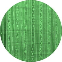 Ahgly Company u zatvorenom okruglom perzijskim smaragdnim zelenim tradicionalnim prostirkama, 3 '