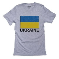 Zastava Ukraine - Posebna vintage izdanje muške sive majice