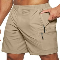 Paille muškarci mini pant ravne noge Bermuda kratke hlače Čvrsto boje teretni kratke hlače Ležerne ljetne dno Khaki s