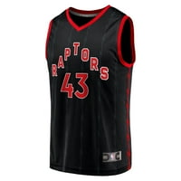 Muška fanatika marke Pascal Siakam Black Toronto Raptors Fast Break Replica dres - Izdanje izdanje