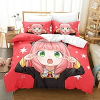 Novi anime špijun × Porodični posteljina posteljina kralja veličine Kawaii slatka cosplay duvet pokrivač i jastuk za uređenje u sobi