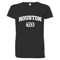 Pleasemetees Womens Houston Pozivni broj u nevolji HQ Tee
