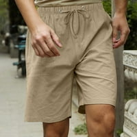 Yubnlvae muško ljetno casual solid kratka hlače kratka hlače za hlače za pantnu džep kratka moda kratka
