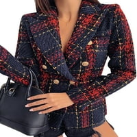 Simooset ženska viška jakna s dugim rukavima V-izrez s dugim rukavima