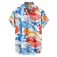 Kratki rukav podvodni svijet za odmor Havajske majice za muškarce 3xl