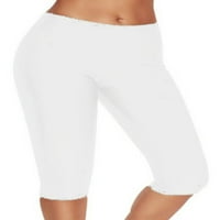 Plus size Tummy Control Hotchores za žene Ležerne prilike visoki struk joga biciklske kratke hlače Sportske fitness Atletic Active hlače Hlače