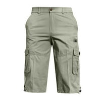 Muški kratke hlače Ljetna casual fitness bodybuilding Solid u džepu Sportske hlače Muške donje rublje Zeleno