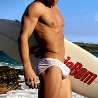 DTIDTPE Swim trunks muškarci prozračne trupce hlače na plaži Čvrsta boja tekući plivanje donje rublje