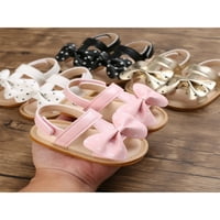 Daeful First Walker cipele za bebe djevojke Sandale Bowknot Crib Cipele Privremene princeze cipele Ležerne